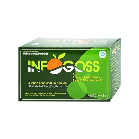 Bột hòa tan Infogoss bổ sung chất chất xơ (hộp 30 gói x 3g)