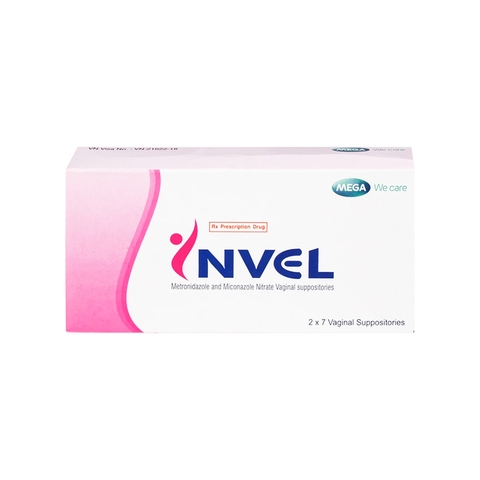 Viên đặt âm đạo Invel điều trị viêm âm đạo (hộp 2 vỉ x 7 viên)