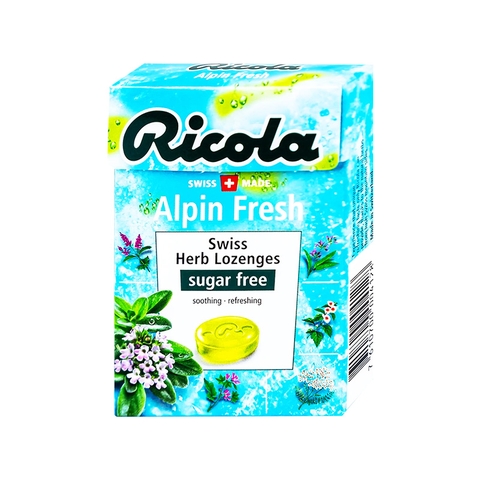 Kẹo ngậm thảo mộc Ricola Alpin Fresh không đường (hộp 40g)
