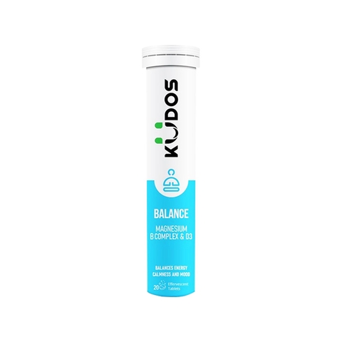 Viên sủi Kudos Balance bổ sung vitamin và magnesi cho cơ thể (tuýp 20 viên)