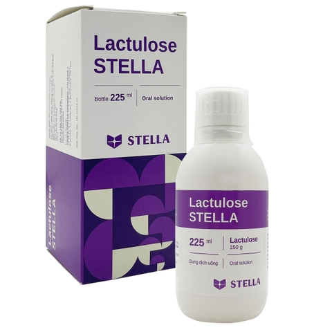 Dung dịch uống Lactulose Stella điều trị táo bón mạn tính (hộp 1 chai x 225ml)