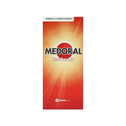 Dung dịch súc miệng Medoral điều trị và ngăn ngừa viêm họng, sát khuẩn răng miệng (chai 250ml))