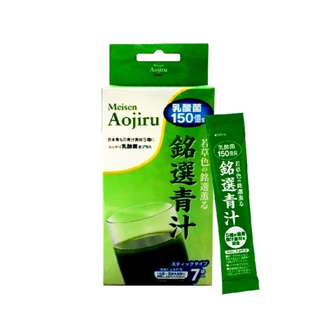 Thực phẩm bảo vệ sức khỏe MEISEN AOJIRU bổ sung lợi khuẩn, giảm táo bón (hộp 7 gói x 3g)