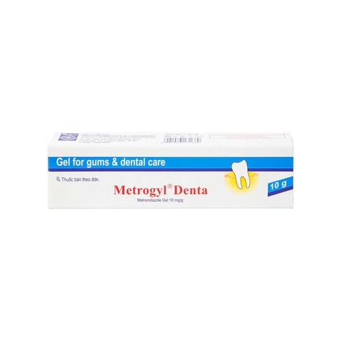 Gel bôi Metrogyl Denta điều trị các bệnh nha chu (hộp 1 tuýp x 10g)