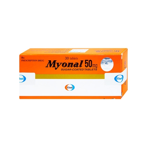 Thuốc Myonal 50mg giãn cơ, giảm đau do co cứng cơ ( hộp 3 vỉ x 10 viên)