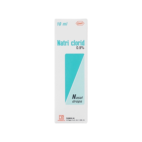 Dung dịch Natri Clorid Pharmedic 0.9% vệ sinh mắt, mũi (chai 10ml)