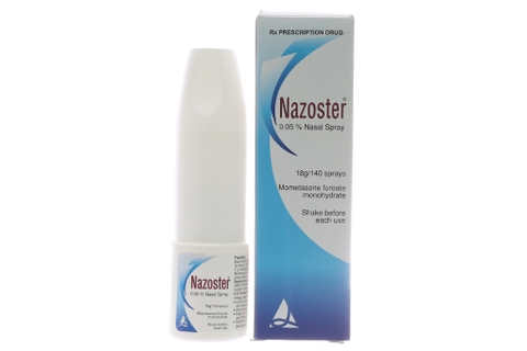 Thuốc xịt mũi Nazoster 0.05% trị viêm mũi dị ứng (hộp 1 lọ x 18g)