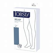 Vớ đùi trị suy giãn tĩnh mạch Jobst Relief beige có silicone Size M (hộp 1 đôi)