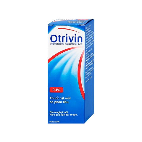 Thuốc xịt mũi Otrivin 0.1%  điều trị nghẹt mũi, sung huyết mũi (chai 10ml)