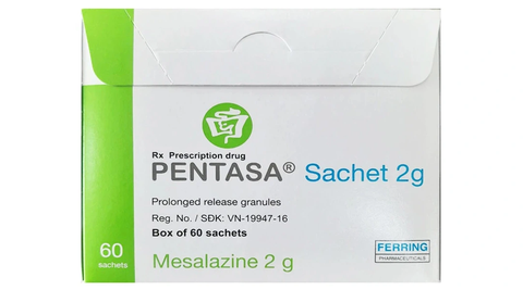 Pentasa 500mg viên(10 vỉ x 10 viên)