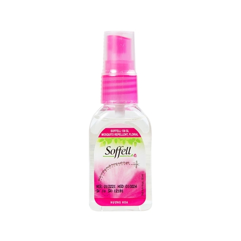 Xịt Chống Muỗi Soffell Hương Hoa (chai 30ml)