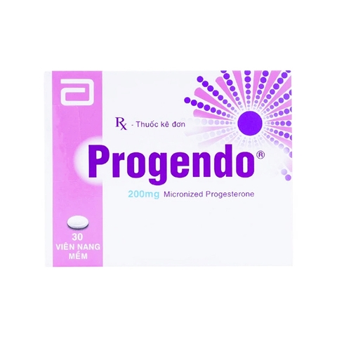 Thuốc Thuốc Progendo 200mg điều trị tăng sản nội mạc tử cung (hộp 2 vỉ x 15 viên)