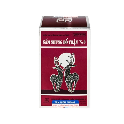 Thuốc Sâm Nhung Bổ Thận TW3 dưỡng huyết tư âm, bổ thận, cố tinh (hộp 1 chai x 30 viên)
