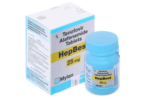 Thuốc Hepbest 25mg điều trị nhiễm virus viêm gan B (hộp 1 lọ x 30 viên)