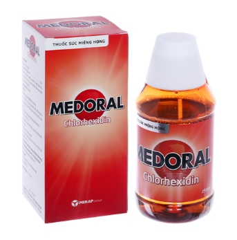 Dung dịch súc miệng Medoral điều trị và ngăn ngừa viêm họng (hộp 1 chai x 125ml)