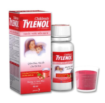 Hỗn dịch uống Tylenol giảm đau, hạ sốt cho trẻ em (hộp 1 chai x 60ml)