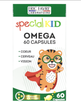 Viên nang Special Kid Omega Capsules hỗ trợ tăng khả năng tập trung, thị lực cho trẻ (hộp 1 chai x 60 viên)