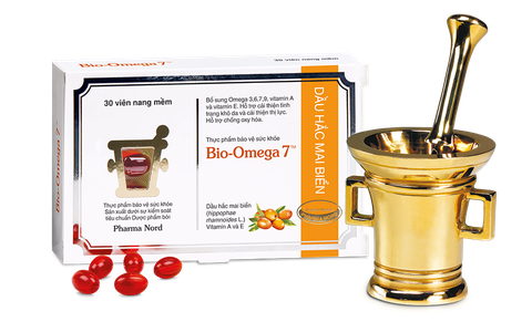 Viên nang Pharma Nord Bio-Omega 7™ hỗ trợ cải thiện tình trạng khô da và thị lực (hộp 30 viên)