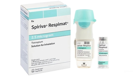 Dung dịch khí dung Spiriva Respimat Boehringer điều trị viêm phế quản mạn tính (hộp 1 bình x 30 liều)