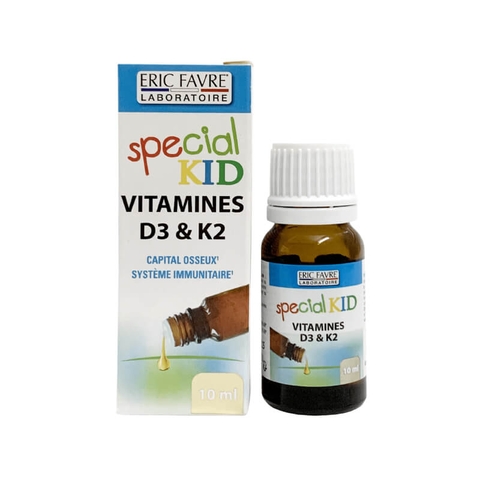 Siro Special kid  K2+D3 hỗ trợ hấp thu canxi cho trẻ (hộp 1 chai x 10ml)