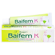 Gel thảo dược Baifem K Herbapol dưỡng ẩm, giảm cảm giác khó chịu do ngứa, kích ứng, mẩn đỏ da (hộp 1 tuýp x 15g)