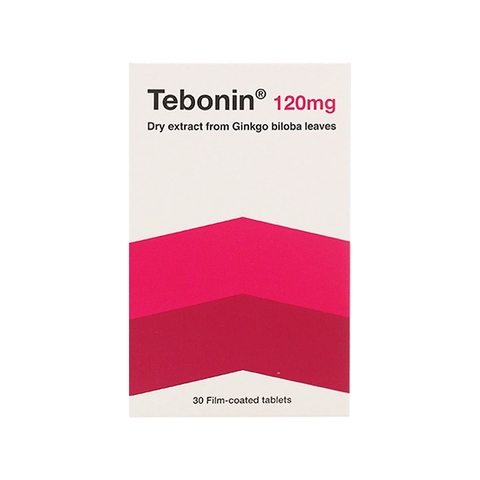 Thuốc Tebonin 120mg điều trị rối loạn tuần hoàn máu não (hộp 2 vỉ x 15 viên)