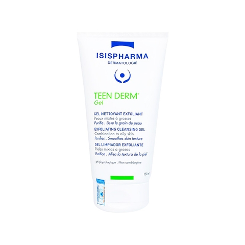 Gel rửa mặt Isis Teen Derm giảm nhờn và ngăn ngừa mụn (tuýp x 150ml)