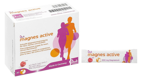 Bột uống Magnes Active Denk cải thiện tình trạng mệt mỏi (hộp 30 gói x 2.5g)