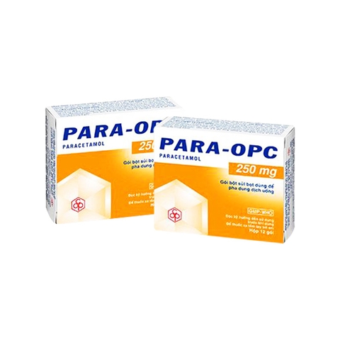 Thuốc bột uống Traphacol 250mg giảm đau, hạ sốt (hộp 24 gói x 2.5mg)