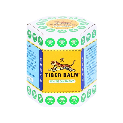 Thuốc mỡ Tiger Balm White  giảm đau đầu, nghẹt mũi (hộp 30g)