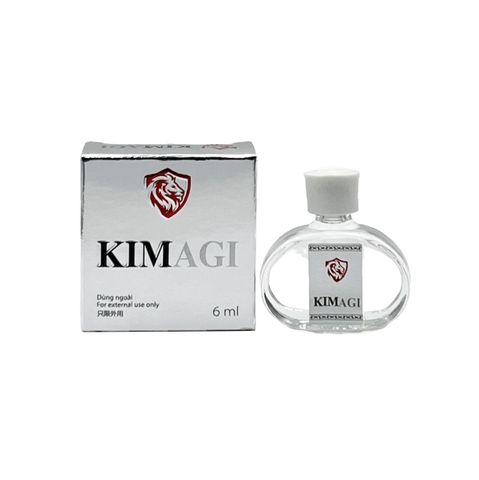 Dầu gió Kim Agi Trắng giữ ấm, massage hỗ trợ thư giãn (hộp 1 chai x 6ml)