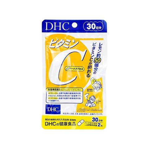 Viên uống Vitamin C DHC  giúp da sáng mịn (Túi x 60 viên)
