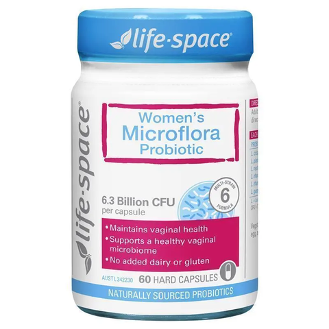 Men vi sinh Life Space Women’s Microflora Probiotic hỗ trợ hệ vi sinh âm đạo (hộp 1 chai x 60 viên)