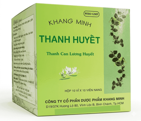 Thuốc Khang Minh Thanh Huyết hỗ trợ chức năng gan, giải độc, chống dị ứng (hộp 10 vỉ x 10 viên)