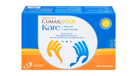 Viên uống CumarGold Kare hỗ trợ giảm nguy cơ mắc ung bướu (hộp 3 vỉ x 10 viên)