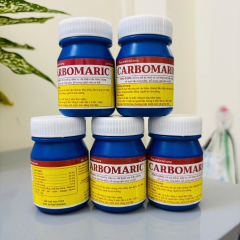 Viên uống Carbomaric Tâm Tiến hỗ trợ giảm tiêu chảy, rối loạn tiêu hóa (Lọ 100 viên)