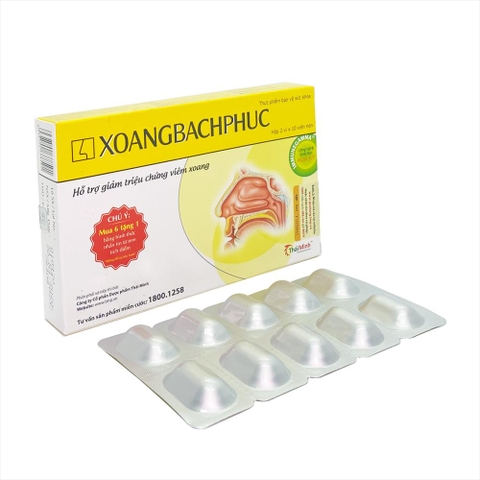 Viên uống Xoang Bách Phục hỗ trợ giảm triệu chứng viêm xoang (hộp 2 vỉ x 10 viên)