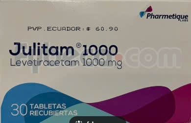 Thuốc Julitam 1000 điều trị động kinh (hộp 10 vỉ x 10 viên)