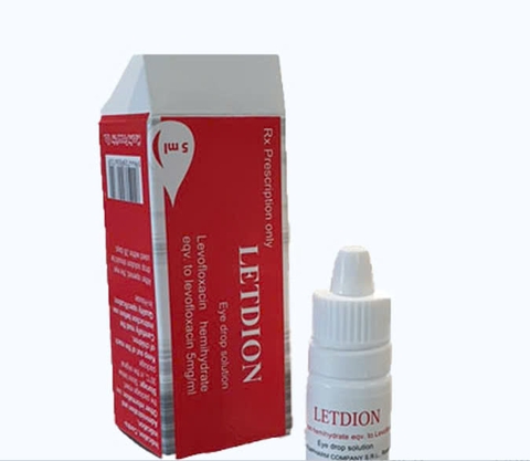 Thuốc nhỏ mắt Letdion điều trị nhiễm khuẩn (hộp 1 chai x 5ml)