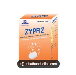 Viên sủi Zypfiz giảm đầy bụng, ợ hơi (hộp 25 vỉ x 2 viên)