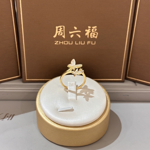 Nhẫn Bạc Nữ Hoạ Tiết Bướm Đính Đá Cao Cấp