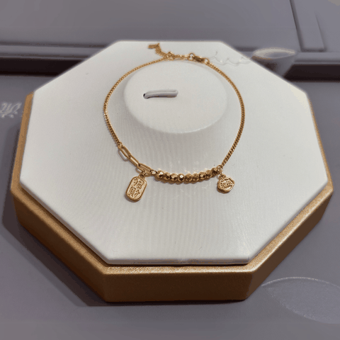 Vòng Tay Nữ Vàng 24K Phối Charm Tài Lộc – Thiết Kế Cách Điệu