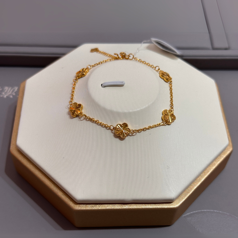 Lắc Tay Vàng 24K Charm Hoa Mai – Biểu Tượng Phúc Lộc