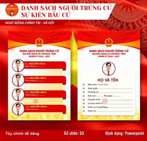 M17 - MẪU CÔNG BỐ DANH SÁCH TRÚNG CỬ