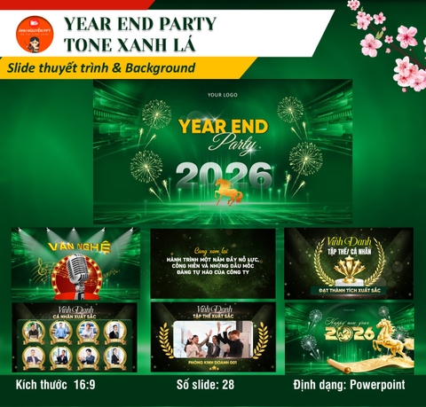 B17 - YEAR END PARTY TONE XANH LÁ