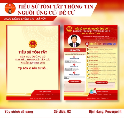 M04 - MẪU TIỂU SỬ TÓM TẮT THÔNG TIN NGƯỜI ỨNG CỬ, ĐỀ CỬ