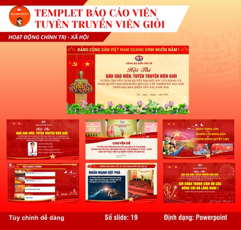 TT01 - TEMPLET BÁO CÁO, TUYÊN TRUYỀN VIÊN GIỎI