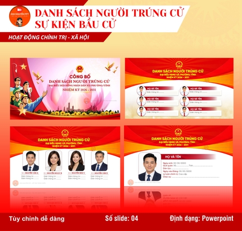 M16 - MẪU CÔNG BỐ DANH SÁCH TRÚNG CỬ