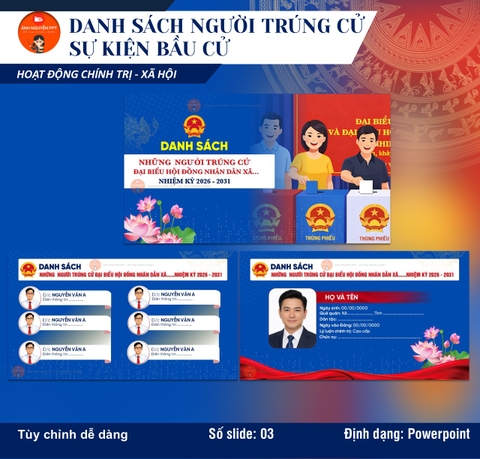 M18 - MẪU CÔNG BỐ DANH SÁCH TRÚNG CỬ