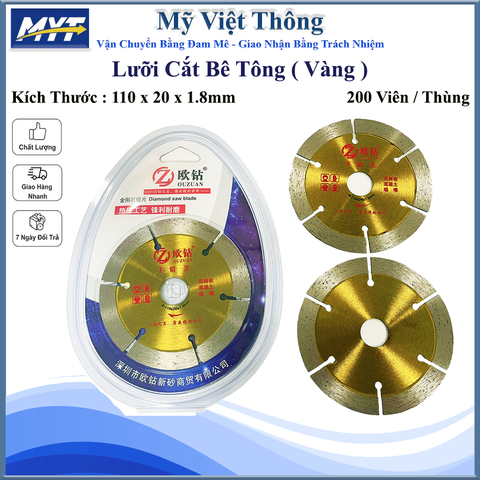 LƯỠI CẮT BÊ TÔNG 1 TẤC (110MM)